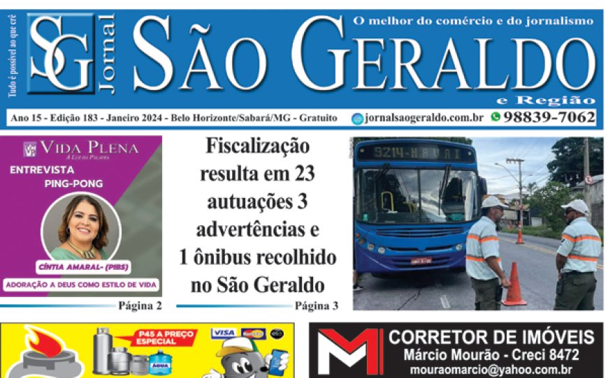 Edição 183 - Janeiro 2024- Jornal São Geraldo