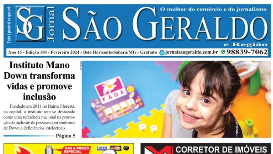Edição 184 - Fevereiro 2024- Jornal São Geraldo