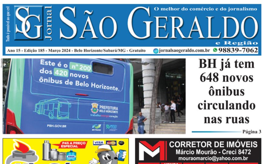 Edição 185 - Março 2024- Jornal São Geraldo