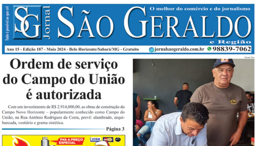 Edição 187 - Maio 2024- Jornal São Geraldo