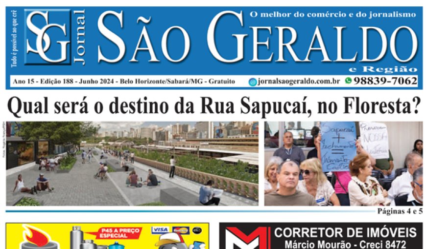 Edição 188 - Junho 2024- Jornal São Geraldo