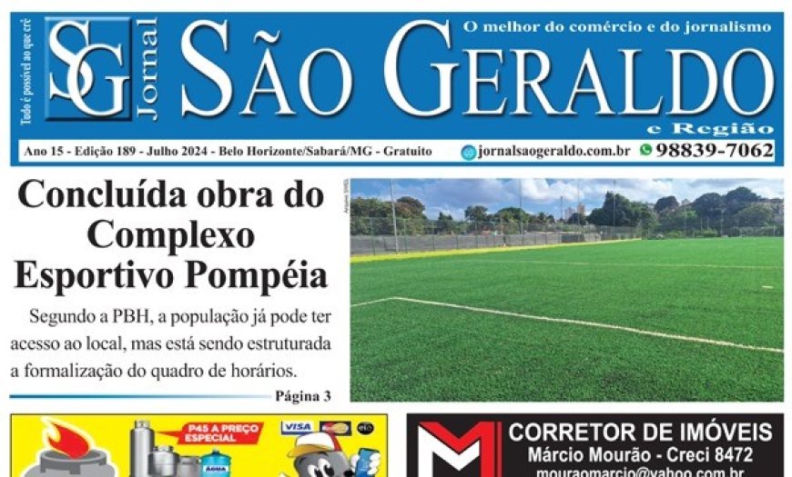 Edição 189 - Julho 2024- Jornal São Geraldo