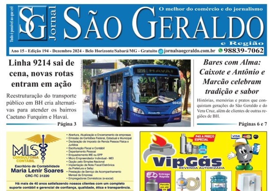 Edição 194 - Dezembro 2024- Jornal São Geraldo