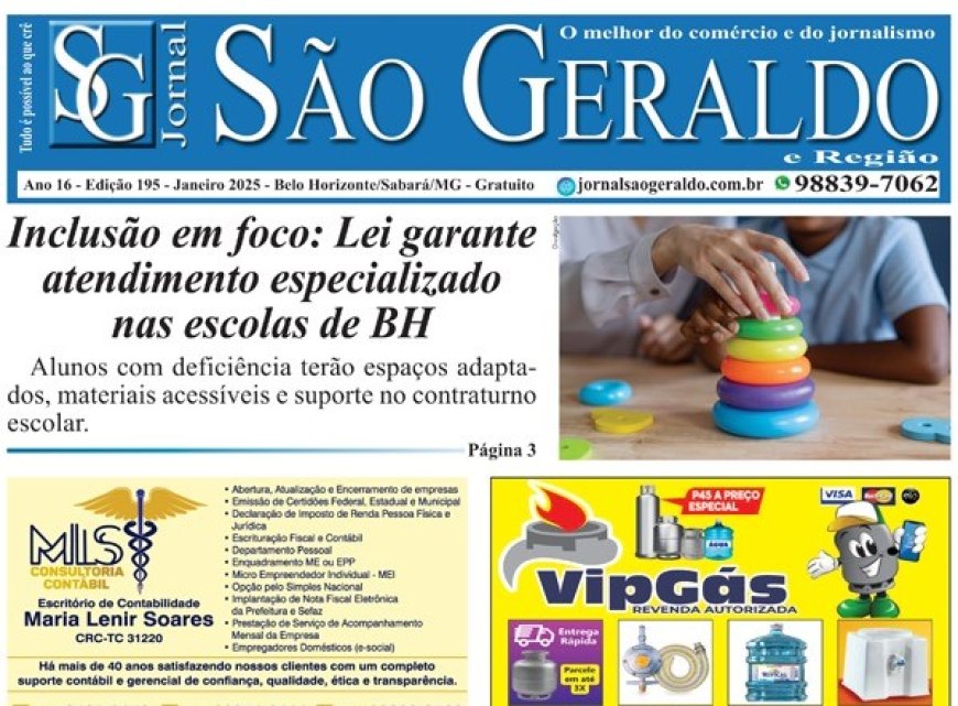 Edição 195 - Janeiro 2025- Jornal São Geraldo
