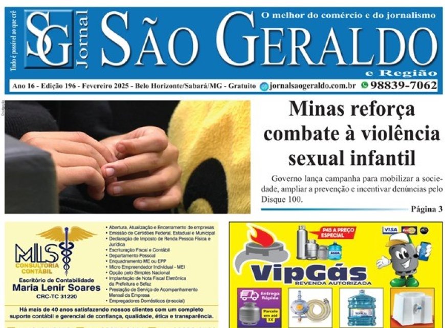 Edição 196 - Fevereiro 2025- Jornal São Geraldo