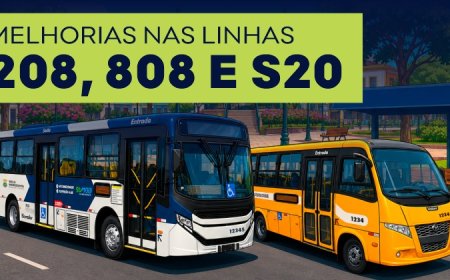 Linhas 208, 808 e S20 ganham mudanças em Belo Horizonte a partir deste fim de semana